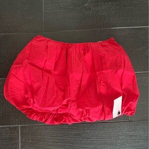 Revolve red bubble skirt